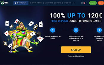  20Bet casino Bonusaktionen