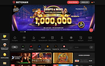 Betchan Casino Homepage