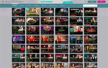 Karamba Casino Live Casinospiele