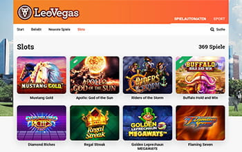 LeoVegas Casino Spiele