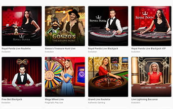 Royal Pando Casino Live Casinospiele