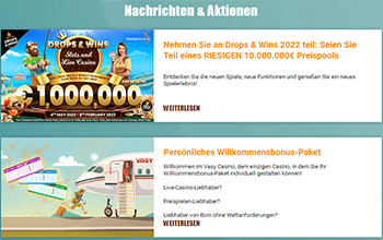Vasy casino Bonusaktionen