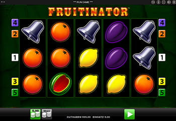 Fruitinator im Sunmaker Casino spielen